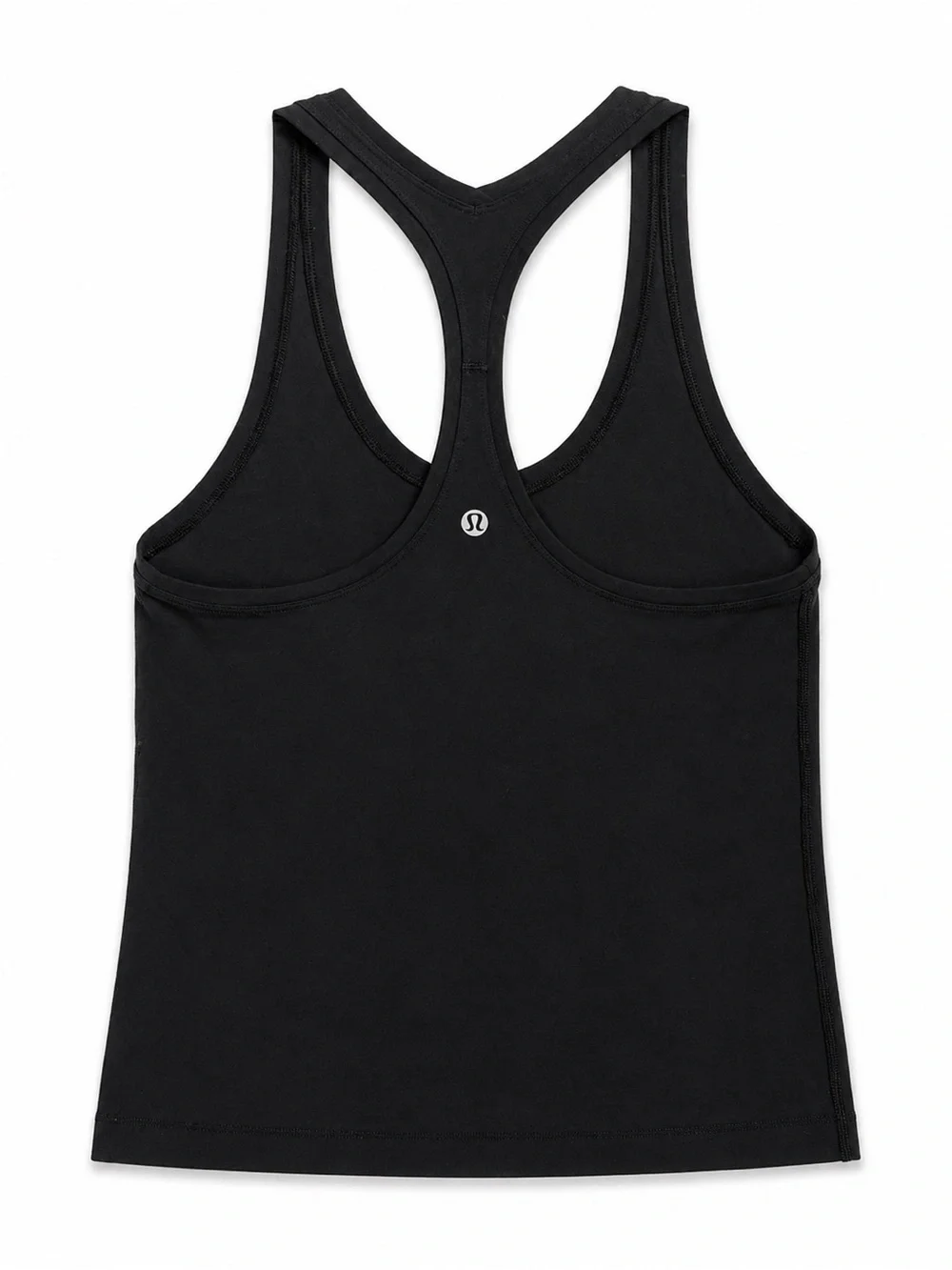 Lululemon Black Racerback Tank Top Built-In Bra Yoga Workout Size Small